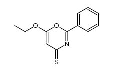 6-ethoxy-2-phenyl-1,3-oxazine-4-thione结构式