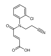 4-[2-chloro-N-(2-cyanoethyl)anilino]-4-oxobut-2-enoic acid结构式