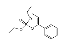 phosphoric acid diethyl ester 1-phenyl-propenyl ester结构式