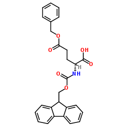 Fmoc-D-谷氨酸5苄酯结构式