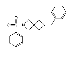 2,6-Diazaspiro[3.3]heptane, 2-[(4-Methylphenyl)sulfonyl]-6-(phenylmethyl)-结构式