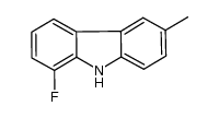 1-fluoro-6-methyl-9H-carbazole结构式