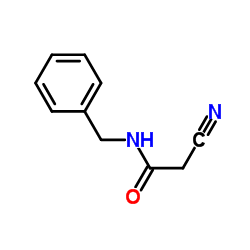 N-苄基-2-氰基-乙酰胺结构式