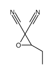 3-ethyloxirane-2,2-dicarbonitrile结构式