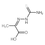 Propanoic acid,2-[2-(aminothioxomethyl)hydrazinylidene]-结构式