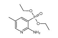 diethyl (2-amino-5-methylpyridin-3-yl)phosphonate结构式