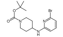 2-Methyl-2-propanyl 4-[(6-bromo-2-pyridinyl)amino]-1-piperidineca rboxylate结构式