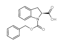 (S)-2,3-二氢吲哚-1,2-二甲酸 1-苄酯结构式