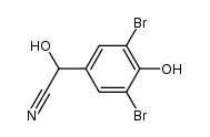 2-(3,5-dibromo-4-hydroxyphenyl)-2-hydroxyacetonitrile结构式