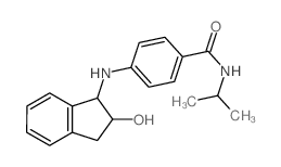 Benzamide,4-[(2,3-dihydro-2-hydroxy-1H-inden-1-yl)amino]-N-(1-methylethyl)-结构式