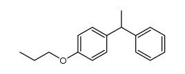 [4-(1-phenyl-ethyl)-phenyl]-propyl ether结构式