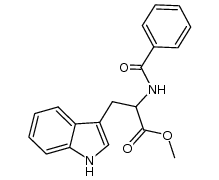 rac-N-benzoyl-tryptophan methyl ester结构式
