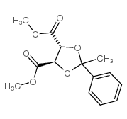 (2R,3R)-2,3-O-(1-苯亚乙基)-L-酒石酸二甲酯结构式