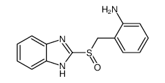 2-(1H-benzimidazol-2-ylsulfinylmethyl)aniline结构式