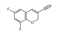 6,8-difluoro-2H-chromene-3-carbonitrile结构式