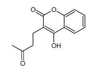 4-hydroxy-3-(3-oxobutyl)chromen-2-one结构式