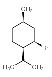 (1R,2R,4R)-2-溴-1-异丙基-4-甲基环己烷结构式