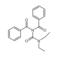 1,1-Dibenzoyl-3,3-diethylharnstoff结构式