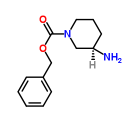(3R)-3-氨基哌啶-1-羧酸苄酯结构式
