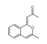 1-(3-methyl-1H-benzo[c]pyran-1-ylidene)propan-2-one结构式