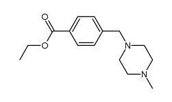 4-(4-methyl piperazin-1-ylmethyl)-benzoic acid ethyl ester结构式