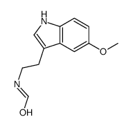 N-[2-(5-methoxy-1H-indol-3-yl)ethyl]formamide结构式