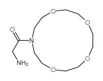 N-(aminoacetyl)-1-aza-4,7,10-13-tetraoxacyclopentadecane结构式