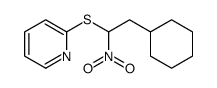 2-(2-cyclohexyl-1-nitroethyl)sulfanylpyridine结构式