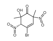 4-bromo-2,6-dimethyl-2,5,6-trinitrocyclohex-3-enone结构式