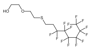 2-[2-(3,3,4,4,5,5,6,6,7,7,8,8,8-tridecafluorooctylsulfanyl)ethoxy]ethanol结构式