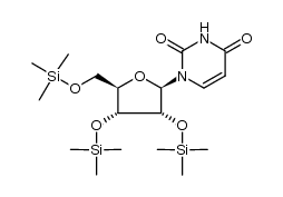 2',3',5,-tris-O-(trimethylsilyl)uridine结构式