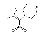 2-(2,4-dimethyl-5-nitroimidazol-1-yl)ethanol结构式