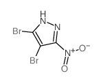 4,5-二溴-3-硝基-1H-吡唑结构式