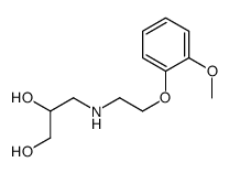 3-[2-(2-methoxyphenoxy)ethylamino]propane-1,2-diol结构式