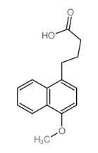 1-Naphthalenebutanoicacid, 4-methoxy-结构式