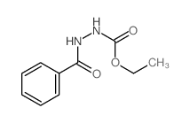 Hydrazinecarboxylicacid, 2-benzoyl-, ethyl ester结构式