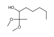 2,2-dimethoxyoctan-3-ol结构式