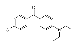 (4-chlorophenyl)-[4-(diethylamino)phenyl]methanone结构式