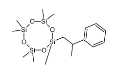 2,2,4,4,6,6,8-heptamethyl-8-(2-phenylpropyl)-1,3,5,7,2,4,6,8-tetraoxatetrasilocane结构式