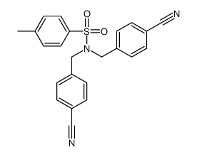 N,N-bis[(4-cyanophenyl)methyl]-4-methylbenzenesulfonamide结构式