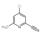 4-氯2-乙腈基-6-甲基吡啶结构式