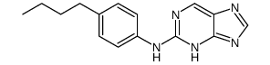 N-(4-butylphenyl)-7H-purin-2-amine结构式
