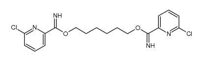 1,6-hexanediyl di(6-chloropyridine-2-carboximidate)结构式