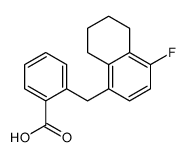 2-[(4-fluoro-5,6,7,8-tetrahydronaphthalen-1-yl)methyl]benzoic acid结构式