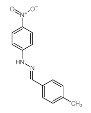 Benzaldehyde,4-methyl-, 2-(4-nitrophenyl)hydrazone结构式