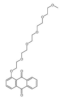 1-[2-[2-[2-[2-(2-methoxyethoxy)ethoxy]ethoxy]ethoxy]ethoxy]anthracene-9,10-dione结构式