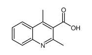 2,4-二甲基喹啉-3-羧酸结构式