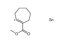 methyl 2-trimethylstannylcycloheptene-1-carboxylate结构式