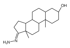 (3S,10S,13S,17E)-17-hydrazinylidene-10,13-dimethyl-1,2,3,4,5,6,7,8,9,11,12,14,15,16-tetradecahydrocyclopenta[a]phenanthren-3-ol结构式