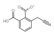 Benzoic acid, 3-(cyanomethyl)-2-nitro- (9CI)结构式
